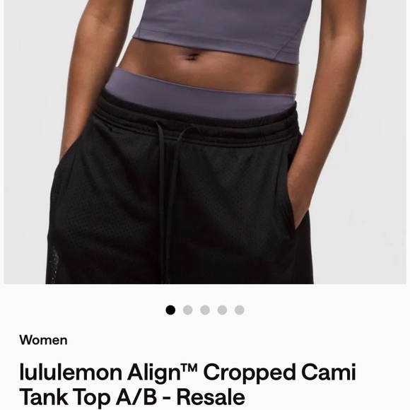 Lululemon Align Cropped Cami tank top - purple size 6 - Picture 4 of 4